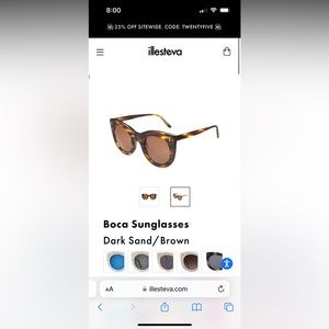 Illesteva Boca Sunglasses